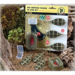 Extra Carp - Krmítko Method Feeder Set 20,30,40g + formička