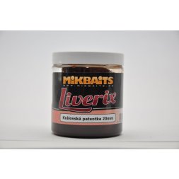 Mikbaits - Liverix Boilie v dipu Královská patentka 16mm 250ml