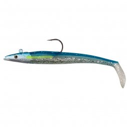 Savage Gear - Gumová nástraha Saltwater Sandeel 12,5cm 23g Blue Silver 2ks+jig.hlavička