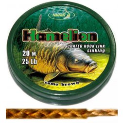 Katran - Šňůra Coated Braided Hook Link Hamelion 15lb 6,8kg 20m
