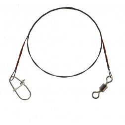 Cormoran - Lanko 1x7 Wire Leader - Swivel and Snap Hook 12kg 20cm 2ks