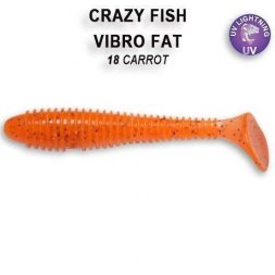 Crazy Fish - Gumová nástraha Vibro Fat 7,1cm Carrot (18) 5ks