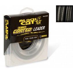 Black Cat - Šňůra Rubber Coated Leader 100kg 20m