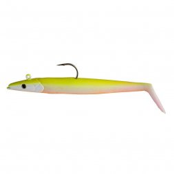 Savage Gear - Gumová nástraha Saltwater Sandeel 12,5cm 23g Lemon Back 2ks+jig.hlavička
