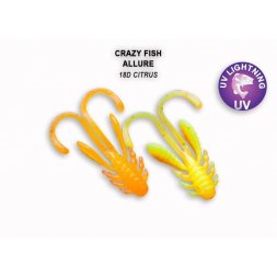 Crazy Fish - Gumová nástraha Allure 2,7cm Citrus (18D) 10ks