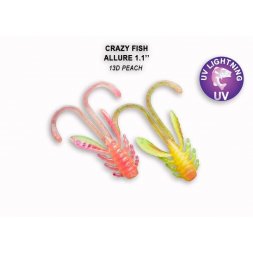 Crazy Fish - Gumová nástraha Allure 4cm Peach (13D) 8ks