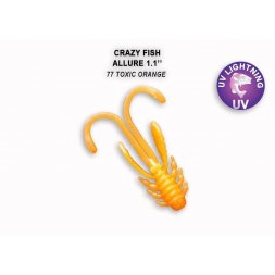 Crazy Fish - Gumová nástraha Allure 2,7cm Toxic Orange (77) 10ks