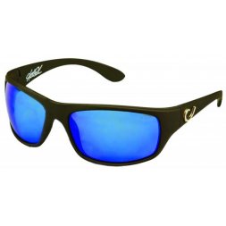 Mustad - Brýle HP Polarized Sunglasses Black Frame + Smoke Lens with Blue Revo