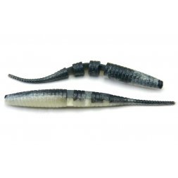 Crazy Fish - Gumová nástraha Polaris 10cm Floating Black Fish (17D) 6ks