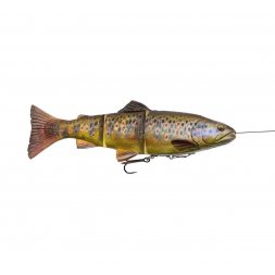 Savage Gear - Gumová nástraha 4D Line Thru Trout 20cm 98g MS Dark Brown Trout