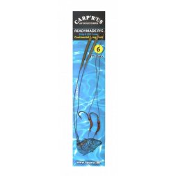 Carp´R´Us - Návazec Ready Rig Strip-X Mat Brown 25lb Continental Velikost 6 2ks