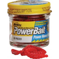 Berkley - Gumová nástraha PowerBait Honey Worms 2,5cm Hot Orange 55ks