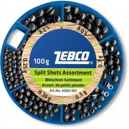 Zebco - Broky Split Shot Assortment Fine 100g
