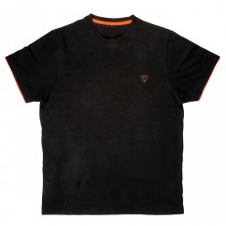 FOX - Tričko Brushed Cotton T-Shirt Black/Orange Velikost XL