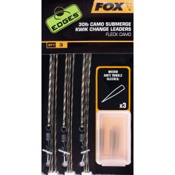 FOX - Montáž Camo Submerge Leaders Kwik Change 30lb 3ks