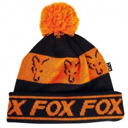 FOX - Čepice Lined Bobble Hat Black/Orange