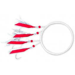 Zebco - Návazec Mackerel Rig Velikost 3/0 Red/White