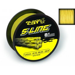 Black Cat - Šňůra S-Line 0,45mm 50kg/110lbs 180m Yellow