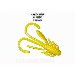 Crazy Fish - Gumová nástraha Allure 4cm Banana (3) 8ks