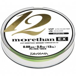 Daiwa - Šňůra Morethan 12 Braid EX+SI 0,16mm 14kg 135m Lime Green