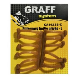 Graff - Silikonový boilie přívěs L 2ks Hnědý