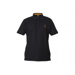 FOX - Tričko Collection Orange & Black Polo Shirt Velikost M