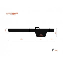 Delphin - Obal na pruty Dravec Hard 1,3m