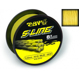 Black Cat - Šňůra S-Line 0,42mm 45kg 99lbs 250m Yellow