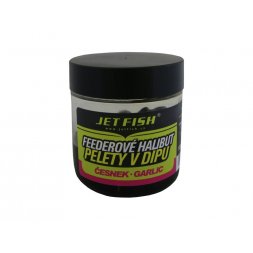 Jet Fish - Feederové halibut pelety v dipu 12mm 120g Jahoda