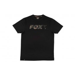 FOX - Tričko Black/Camo Chest Print T-Shirt Velikost M