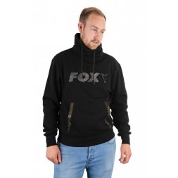 FOX - Mikina Hihg Neck Black/Camo Velikost XXXL