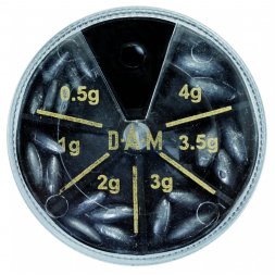 DAM - Olůvka Lead Assortment W.Hole 80g Olive