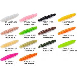 FishUP - Umělá nástraha dipovaná Morio 3cm Hot Chartreuse 12ks