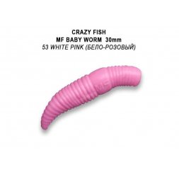 Crazy Fish - Gumová nástraha MF Baby worm 3cm Barva 53 Kreveta 12ks