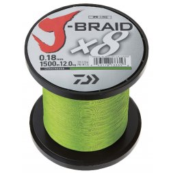 Daiwa - Šňůra J-Braid X8 0,06mm 4kg Chartreuse po 1m