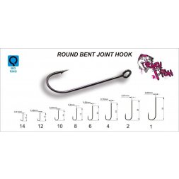 Crazy Fish - Háček Round Bent Joint Hook Vel. 10 10ks