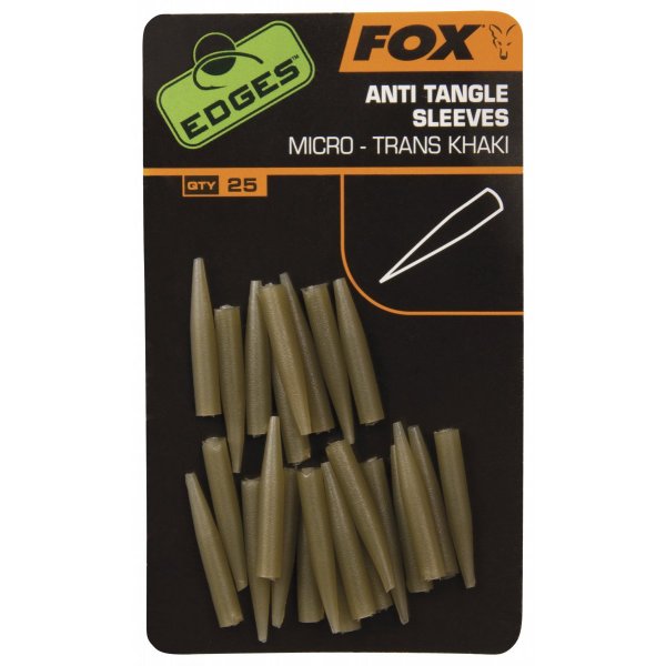 FOX - Převlek Anti Tangle Sleeve Micro 25ks Trans Khaki 