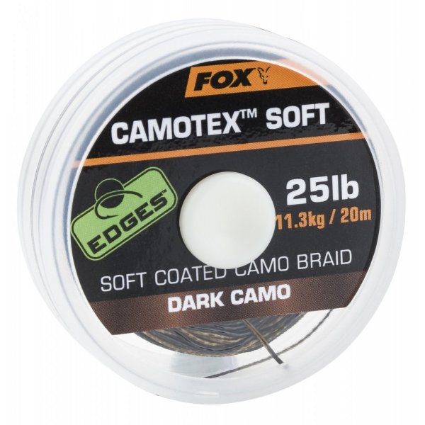 FOX - Šňůra Camotex Soft 15lb 20m Dark Camo 