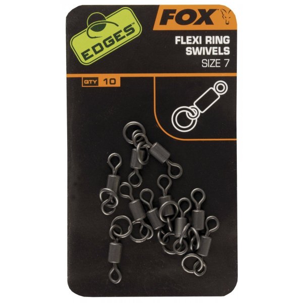 FOX - Obratlík Flexi Ring Swivel Velikost 7 10ks 