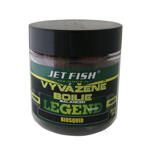 Jet Fish - Vyvážené boilie Legend Range Biosquid 20mm 130g 