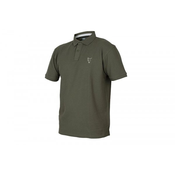 FOX - Tričko Collection Green & Silver Polo Shirt Velikost XXXL 