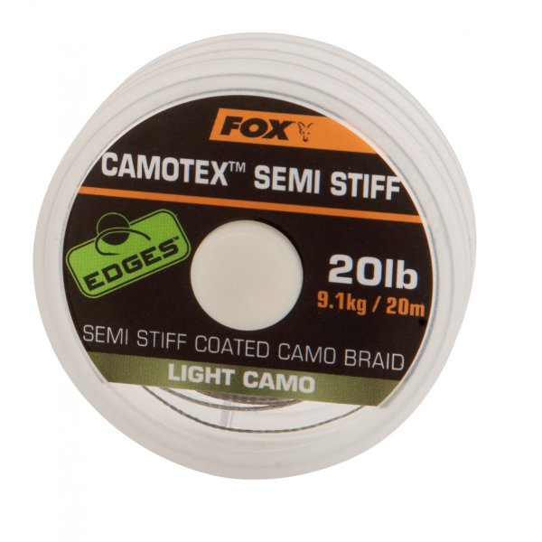 FOX - Šňůra Camotex Semi Stiff 15lbs 20m Light Camo 