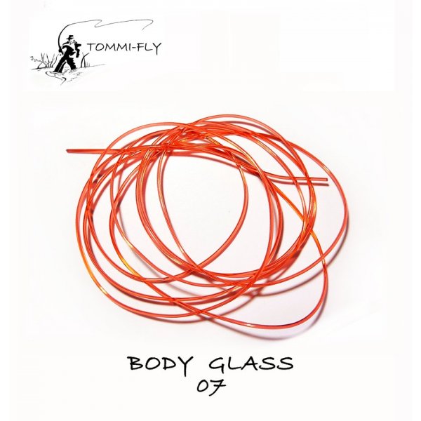 TOMMI-FLY - Body glass Červená 1m 