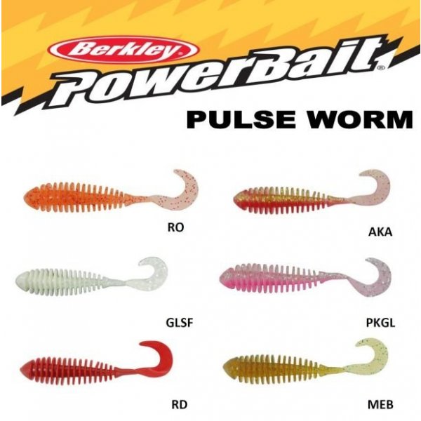 Berkley - Gumová nástraha PowerBait Saltwater Pulse Worm 9,7cm Red 8ks 