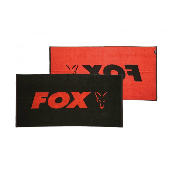 Fox - Osuška beach towel Black / Orange 