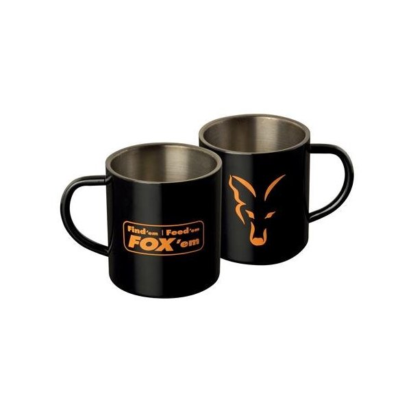FOX - Hrnek Stainless Steel Mug XL Černý 