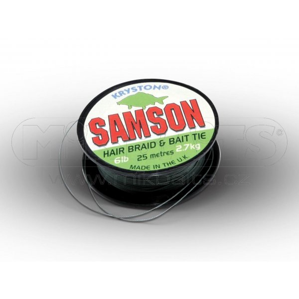 Kryston - Pletená šňůra Samson Green 6lb 25m 