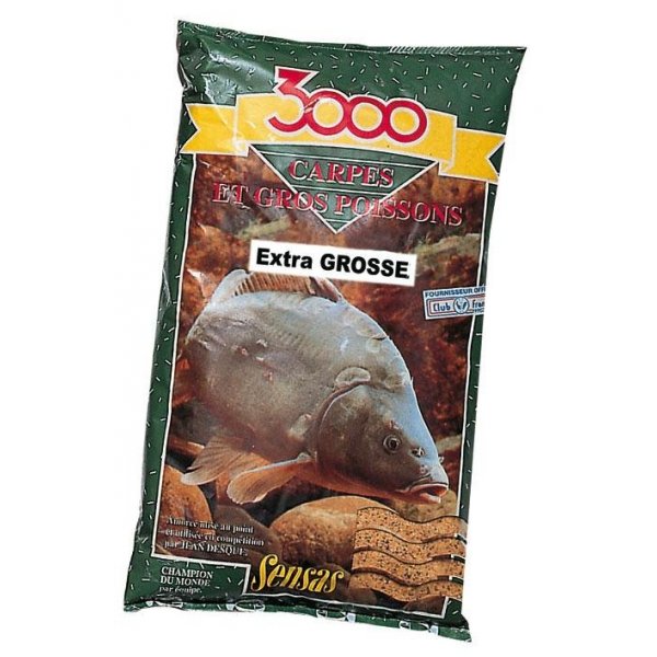 Sensas - Vnadící směs 3000 Carpes Extra Gros (Kapr-hrubá) 1kg 