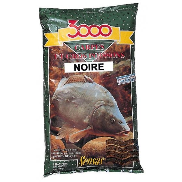 Sensas - Vnadící směs 3000 Carpes Noir (Kapr-černá) 1kg 