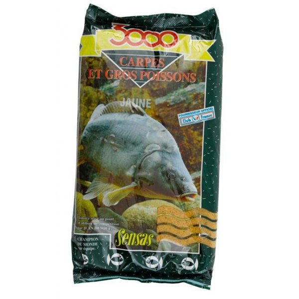 Sensas - Vnadící směs 3000 Carpes Jaune (Kapr-žlutá) 1kg 